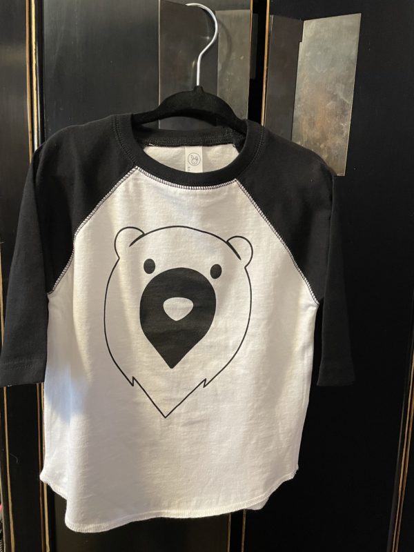 Toddler bear baseball shirt