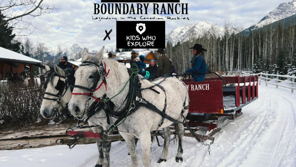 boundary ranch sleigh ride with kids who explore